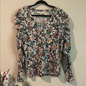 LOFT Floral Print Women's Top - Multicolor